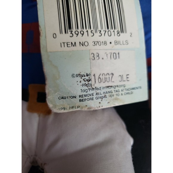 Large NFL Buffalo Bills Russ 1991 Good Luck Troll doll - Picture 7 of 7